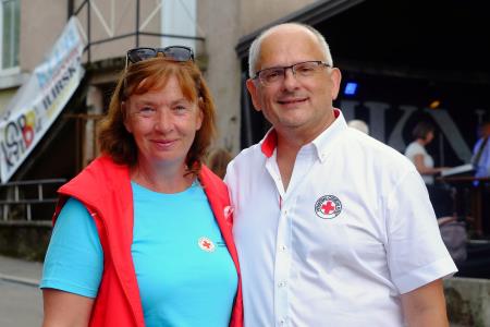 Nadja Baša, predsednica ILB. RK in Robert Žigulić, predsednik RK Opatija